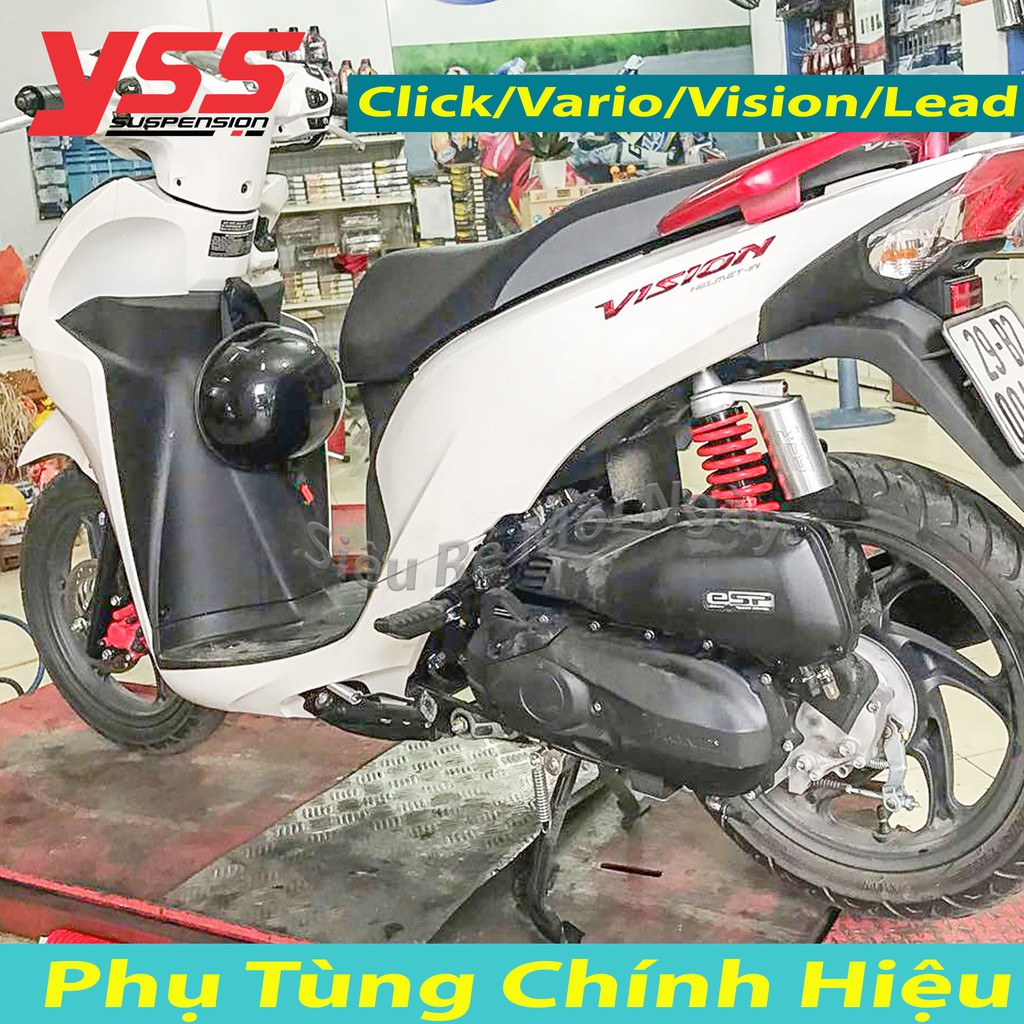 Phuộc YSS G-PLUS Click/Vario/Vision/Lead Đỏ Bạc Thái Lan