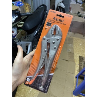 Kìm chết hàm cong Asaki 10 inch