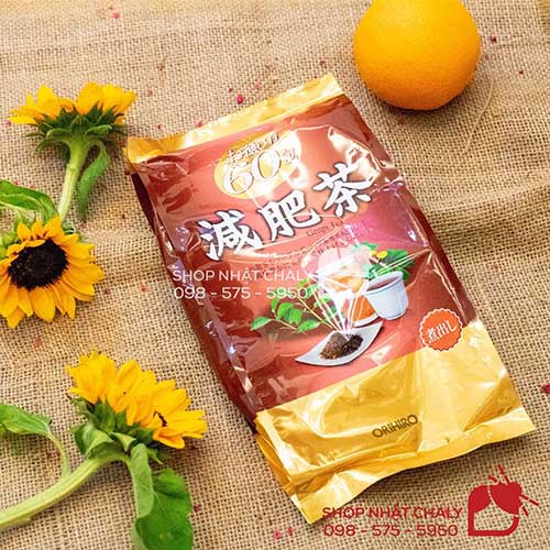 Trà giảm mỡ bụng Orihiro Genpi Tea 60 gói x 3g Nhật Bản