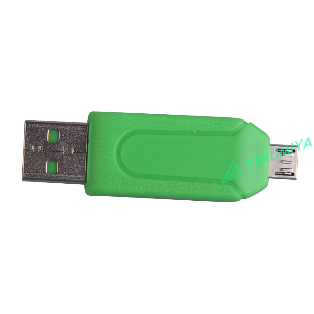 YI 2 In 1 Dual USB Plug OTG SD TF Card Reader For Smartphone Computer