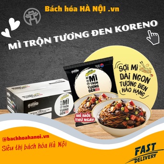 Thùng 20 Gói Mì Trộn Tương Đen Paldo Koreno Úp 4 Phút 78g