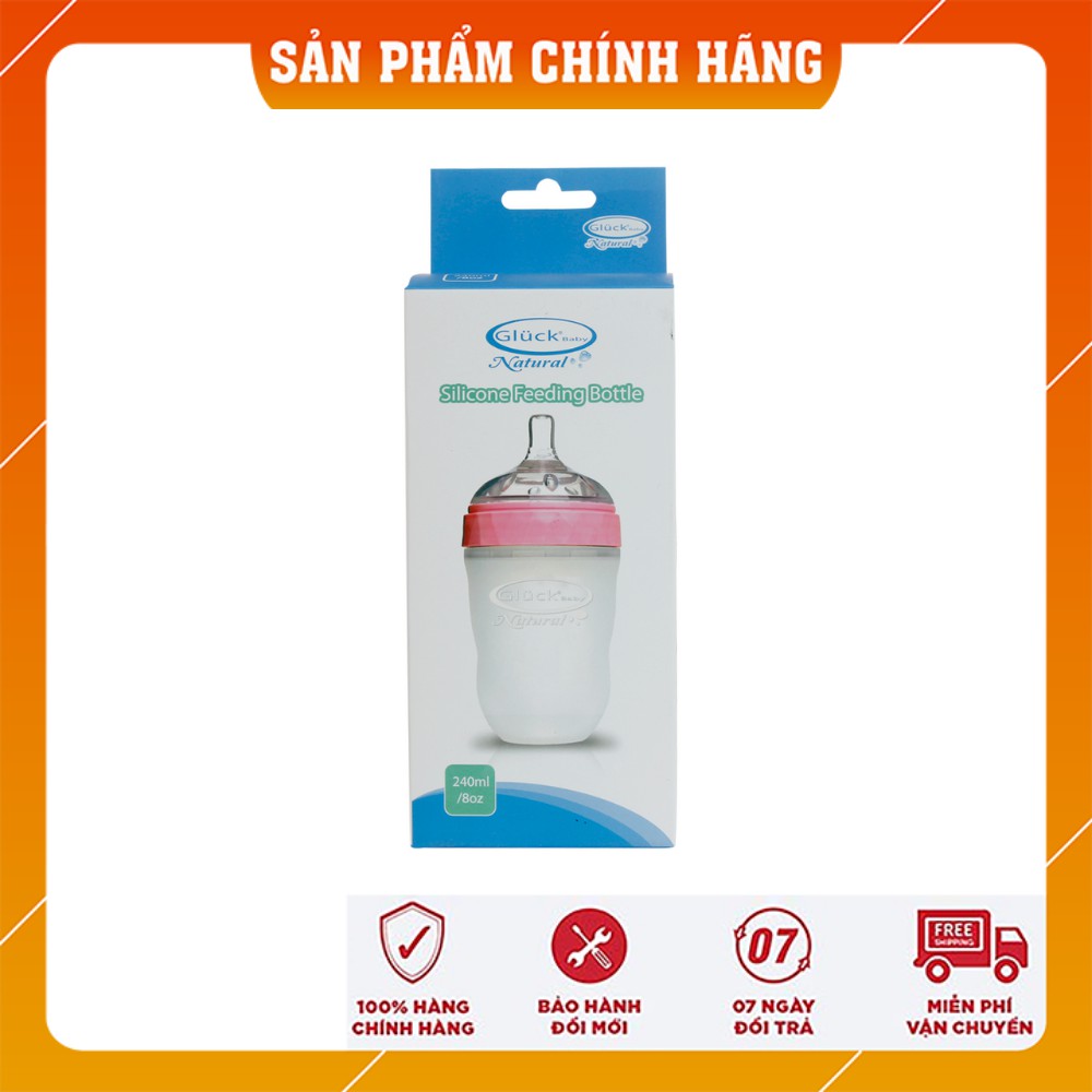 Bình sữa Silicon Kim Cương MMD 240ml cho bé từ 3 tháng tuổi