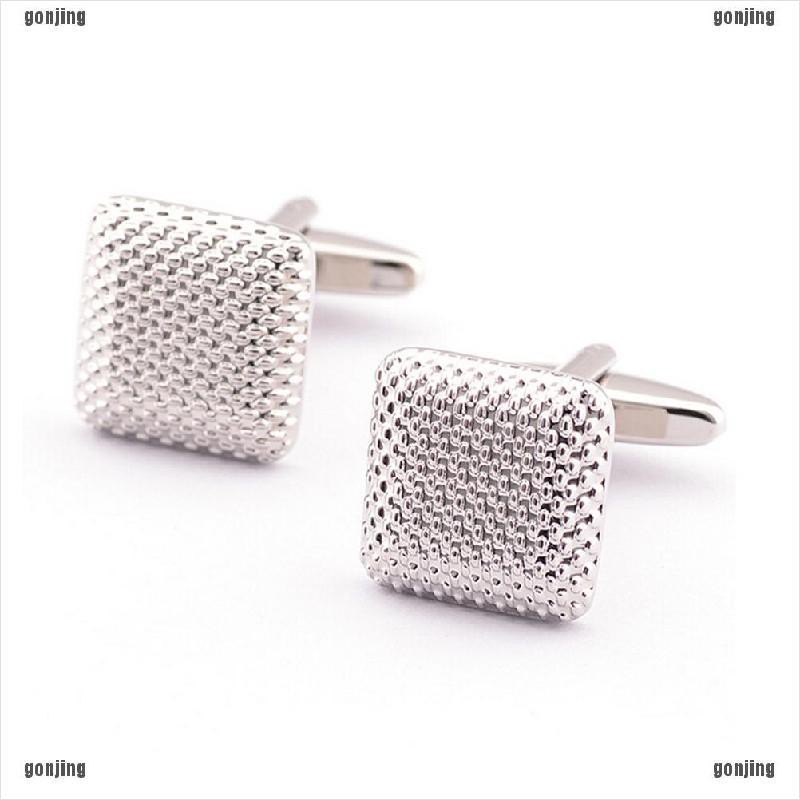 Khuy Măng Sét Màu Bạc Sang Trọng Cho Nam