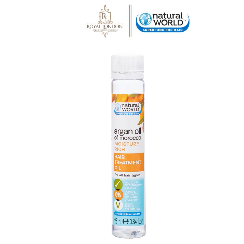 Dầu dưỡng tóc Argan oil of Morocco NATURAL WORLD 25ml