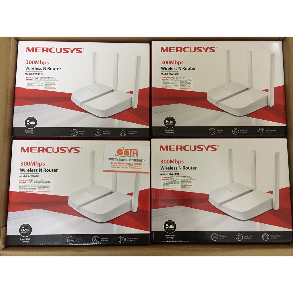 odem/ router phát wifi Mercusys MW305R 3 Râu