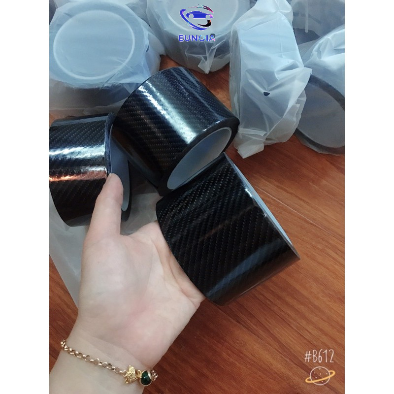 Băng Keo Nano Dày - Dẻo Đa Năng, Chống Thấm, Chống Trầy Xước Cuộn Dài 3 Mét - Vân carbon - băng dính trong suốt