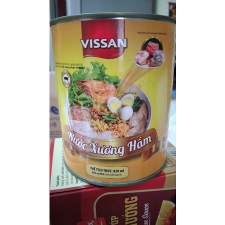 Nước xương hầm Vissan hộp thể tích 820ml