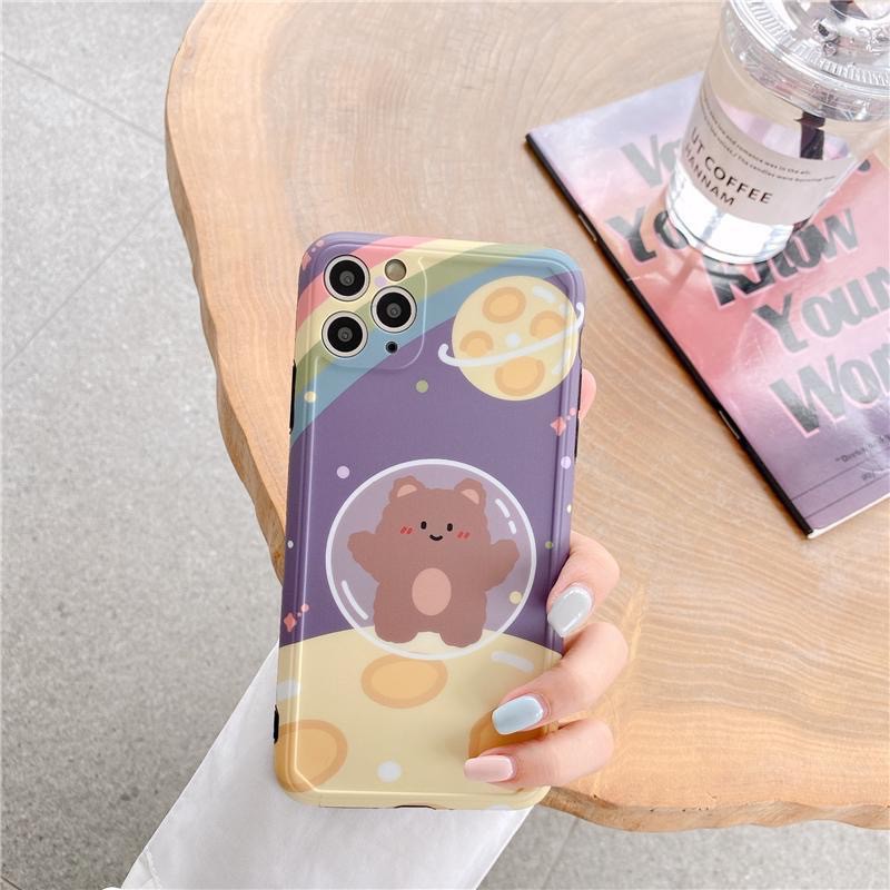 Ốp lưng iphone Gấu - Thỏ Phi Hành Gia IMD 6/6plus/6s/6s plus/6/7plus/8plus/x/xs/xsmax/11/11pro/11 promax DT06- Dino Case