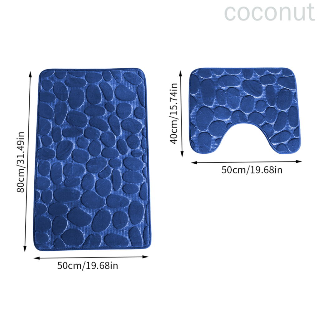 Bộ 2 thảm lót cửa chùi chân Chống Trượt Siêu Thấm Hút | BigBuy360 - bigbuy360.vn