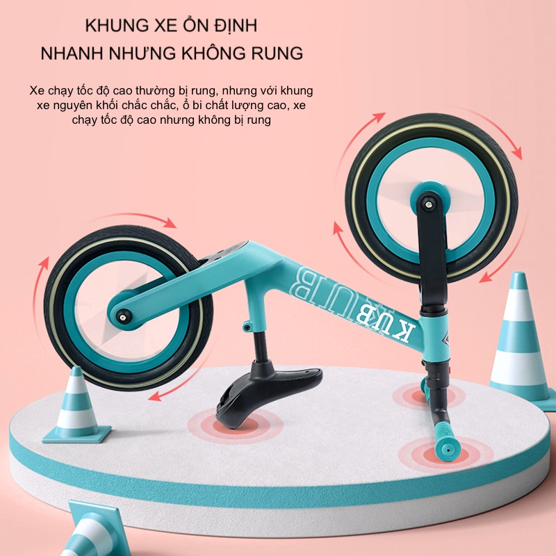 Xe Thăng Bằng Cho Bé Khung Hợp Kim Magie Đúc Nguyên Khối Không Hàn Không Rung Khi Chạy Nhanh