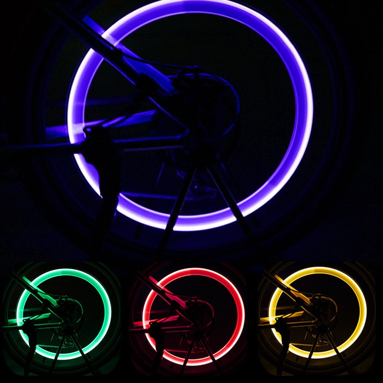 Bộ 2 Đèn LED Gắn Bánh Xe Đạp Leo Núi