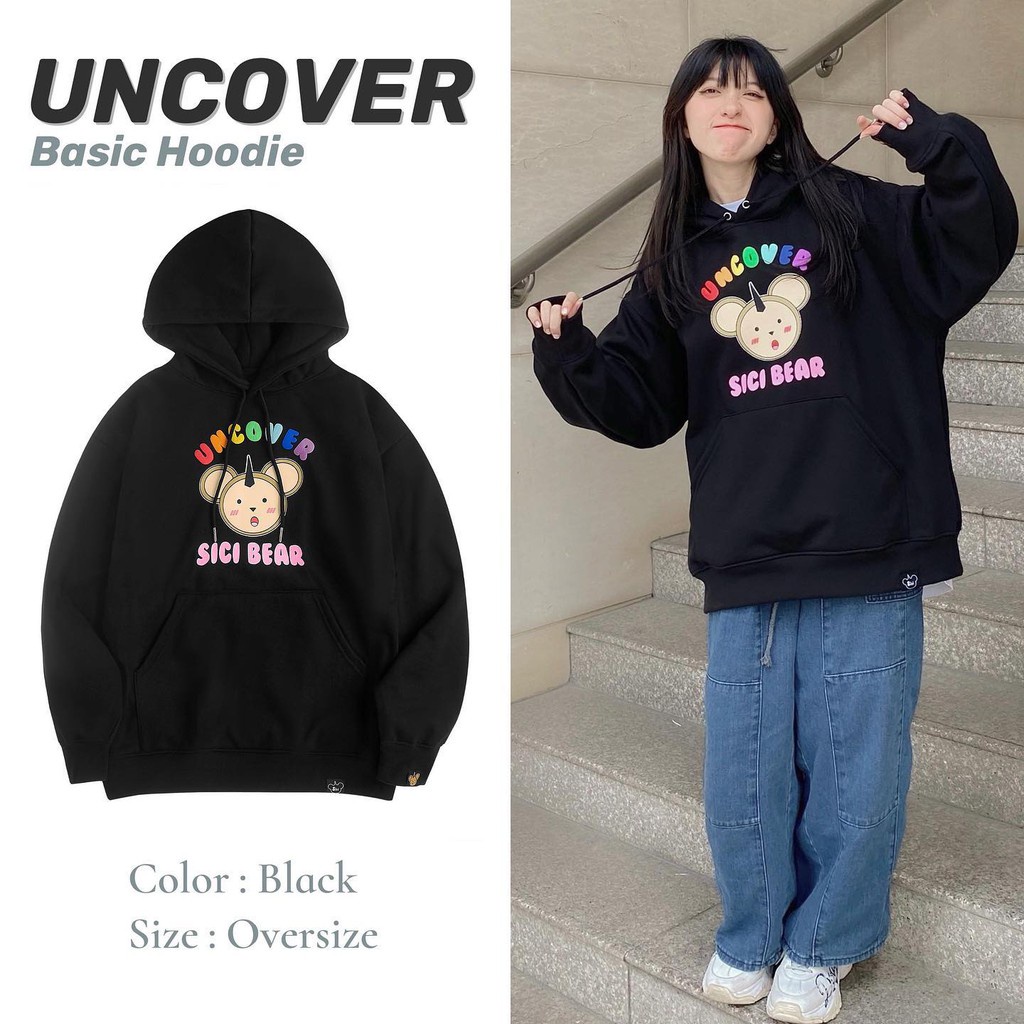 Áo Hoodie  In Hình Chú Gấu SICI BEAR Chất Liệu Thun PE Cho Nam Và Nữ Dưới 70kg