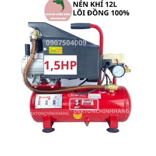 Máy nén khí mini có dầu 12 lít panda nhật.mới 100%. bảo hành 12 tháng
