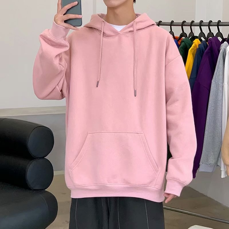 Áo Hoodie Nỉ Dày Chui Đầu Phong Cách Harajuku Hồng Kông Cỡ M-3XL