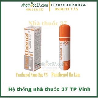Xịt bỏng Panthenol 5% Ba Lan, Panthenol xịt bỏng và cháy nắng, Panthenol Nano Bạc làm dịu, tái tạo da