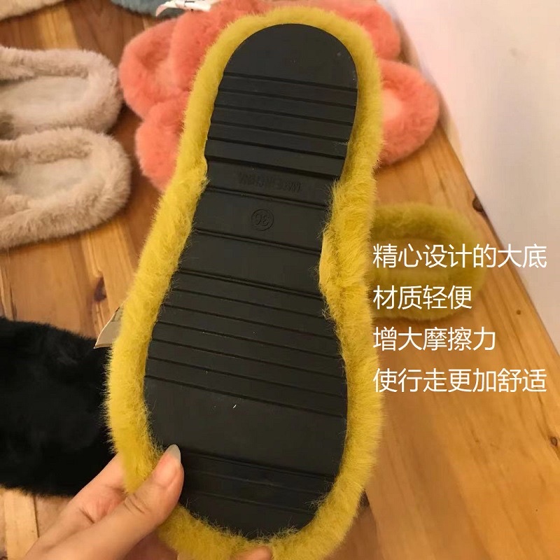 (HÀNG CÓ SẴN) Dép lê lông mềm quai chéo BIG SIZE 40-41-42