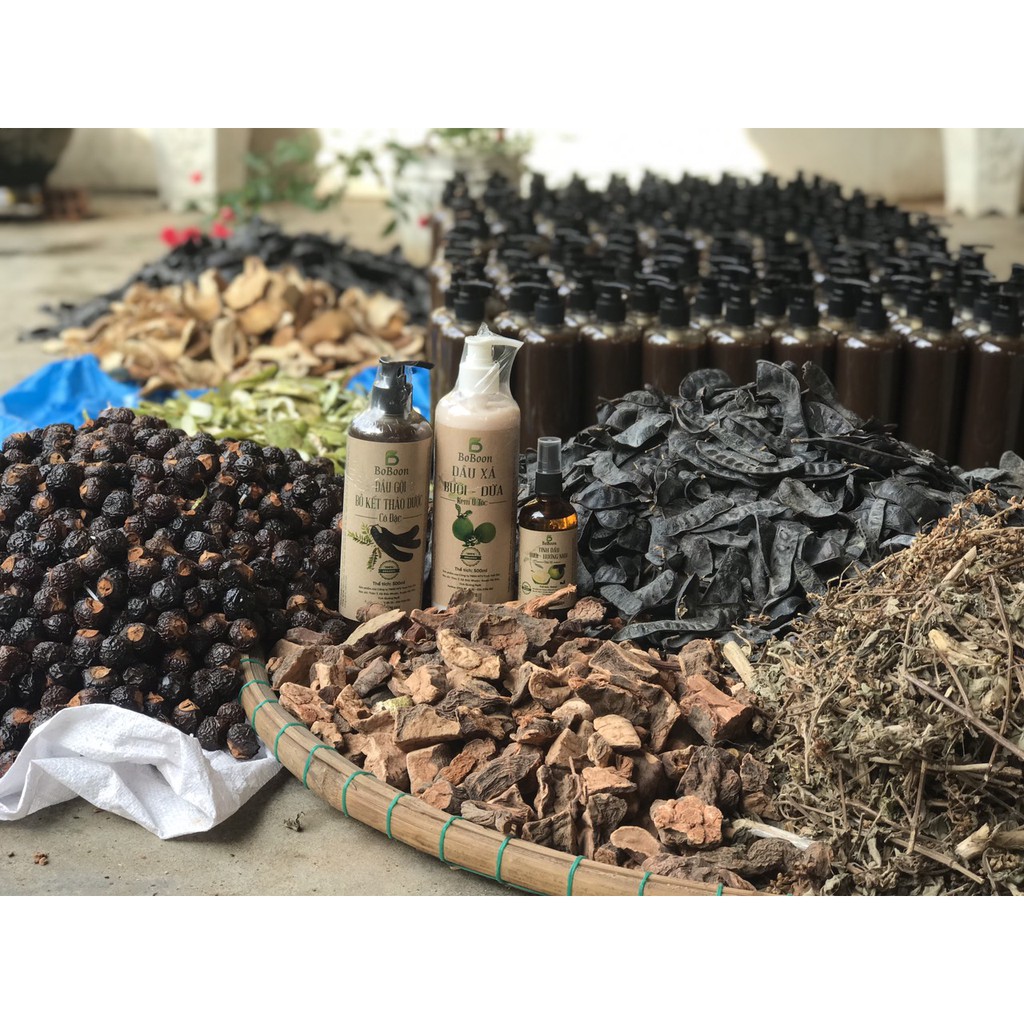 COMBO NGĂN RỤNG TÓC: DẦU GỘI BỒ KẾT THẢO DƯỢC CÔ ĐẶC, DẦU XẢ THIÊN NHIÊN BƯỞI DỪA VÀ XỊT TINH DẦU BƯỞI BOBOON | BigBuy360 - bigbuy360.vn
