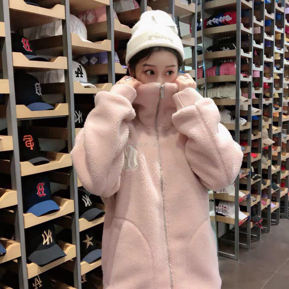 Áo lông khoá NY cổ bẻ