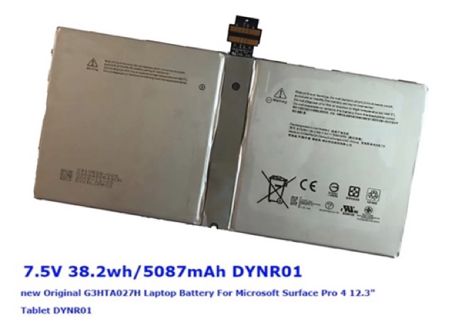 Pin Microsoft Surface Pro 4 Zin – G3HTA027H Hàng Zin