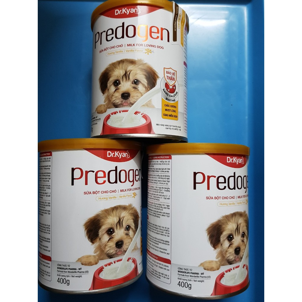 Sữa bột cho chó Predogen Dr.Kyan lon 400g