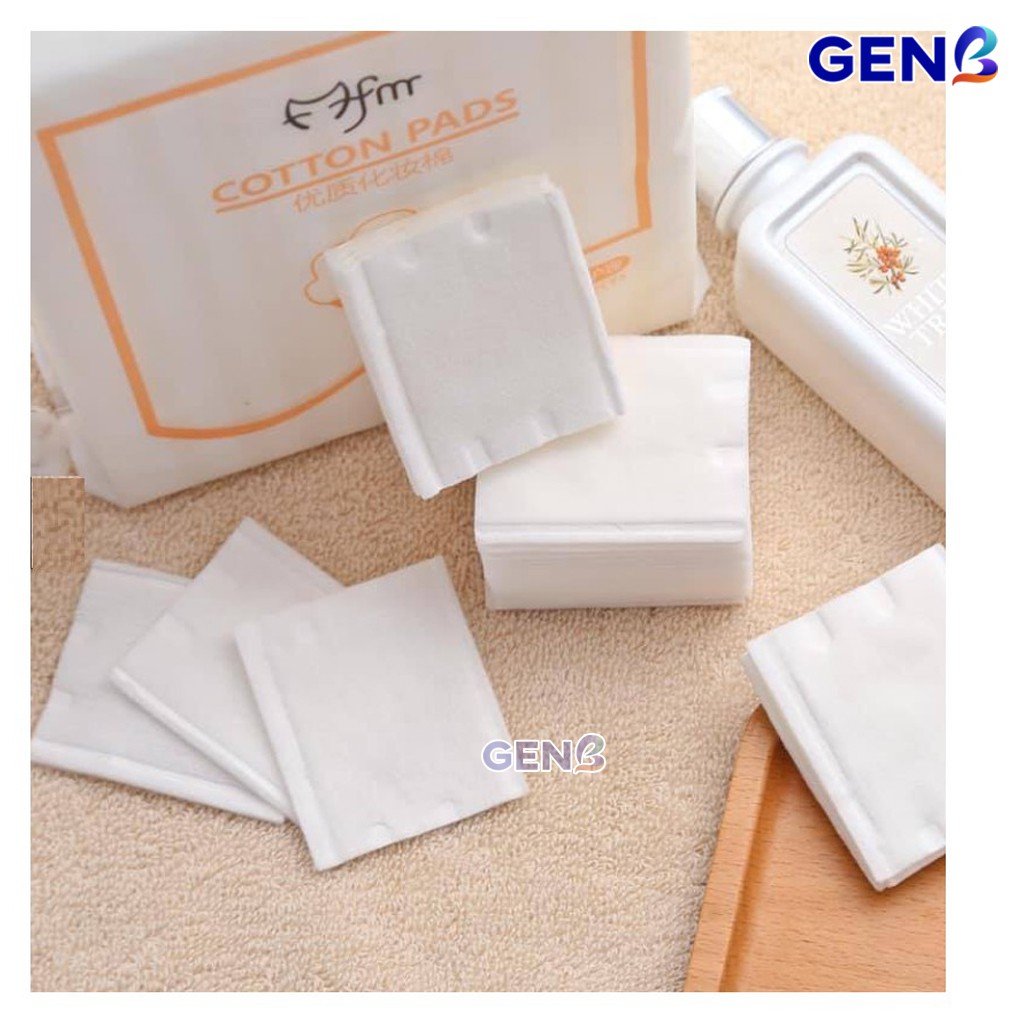 Bông Tẩy Trang Cotton Pads 222 Miếng 3 Lớp Thấm Hút Mỹ Phẩm Nội Địa Trung Chăm Sóc Da Mặt Skincare - Trang Điểm GENB