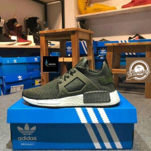 | Bán Chạy | Giầy NMD XR1 dark green màu xanh rêu thể thao thời trang nam nữ đi chơi phố KHO .