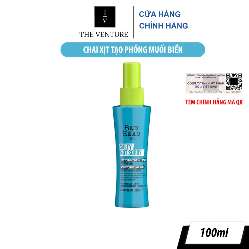 Chai Xịt Tạo Phồng Tigi Bed Head Salty Not Sorry - 100 ml