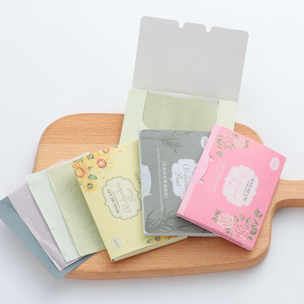Set 100 Tờ Giấy Thấm Nước Vệ Sinh Da Mặt Tiện Dụng