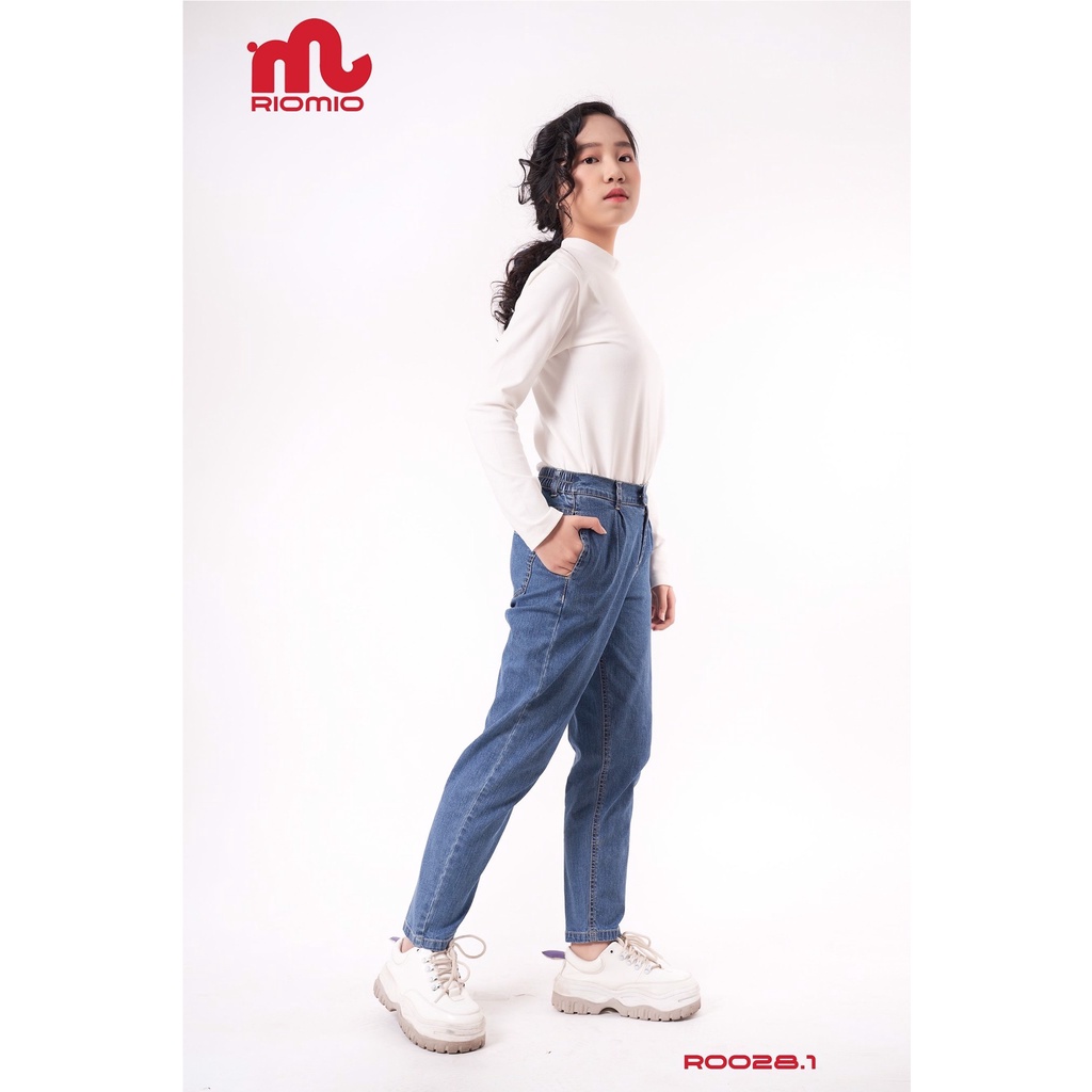 Quần jean đại nữ Riomio dáng baggy 2 màu S-XL