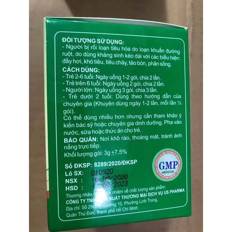 Cốm An-V ioNgon US (người bị rối loạn tiêu hoá do loạn khuẩn đường ruột, do dùng kháng sinh lâu dài