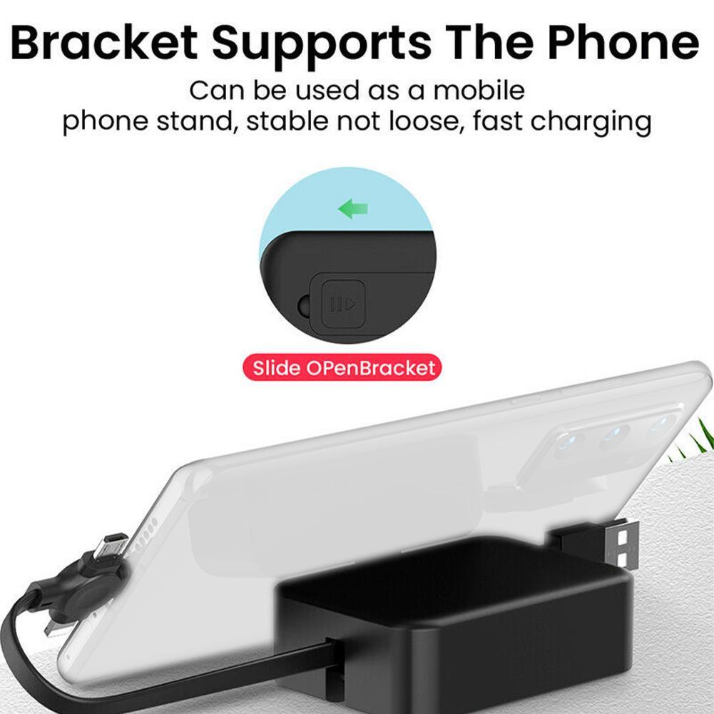 Cáp Sạc Điện Thoại Di Động Ba Trong Một Cổng Type c Có Thể Thu Gọn Cho Huawei Y0X1