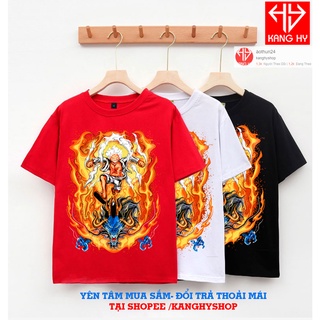 Áo Thun In Hình Anime One Piece MONKEY D LUFFY GEAR 5 JOY BOY F203 Kanghyshop