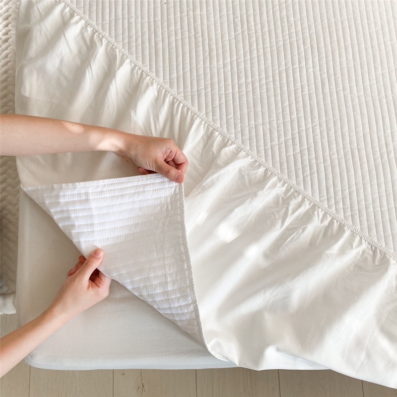 Set ga gối trải giường trần bông hàn quốc vitage