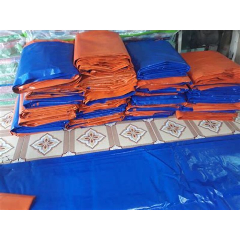khổ 4m bạt xanh cam 2 lớp dày,bạt 2 da khổ 4m