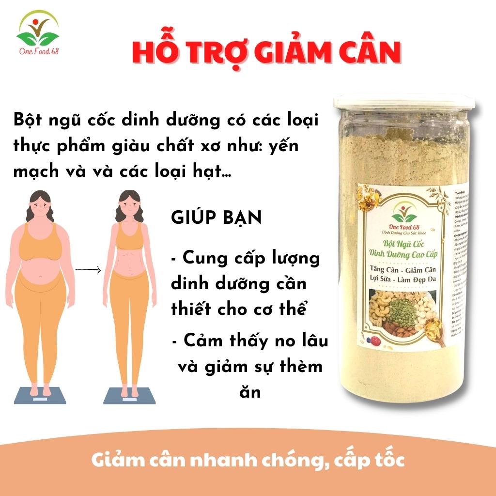 Bột Ngũ Cốc Dinh Dưỡng Tăng Cân, Giảm cân, cho người ăn kiêng,Mẹ Bầu 100% từ hạt dinh dưỡng cao cấp, OneFood68