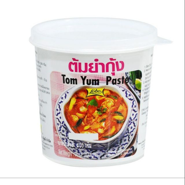 COMBO 2 HỘP GIA VỊ LẨU THÁI HIỆU LOBO TOM YUM PASTE NHẬP KHẨU CHÍNH HÃNG - hộp 400gr