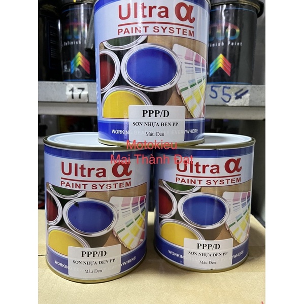 Đen mờ nhựa Pp . Ultra Nippont ( Sơn oto xe máy ) Đóng gói 1kg