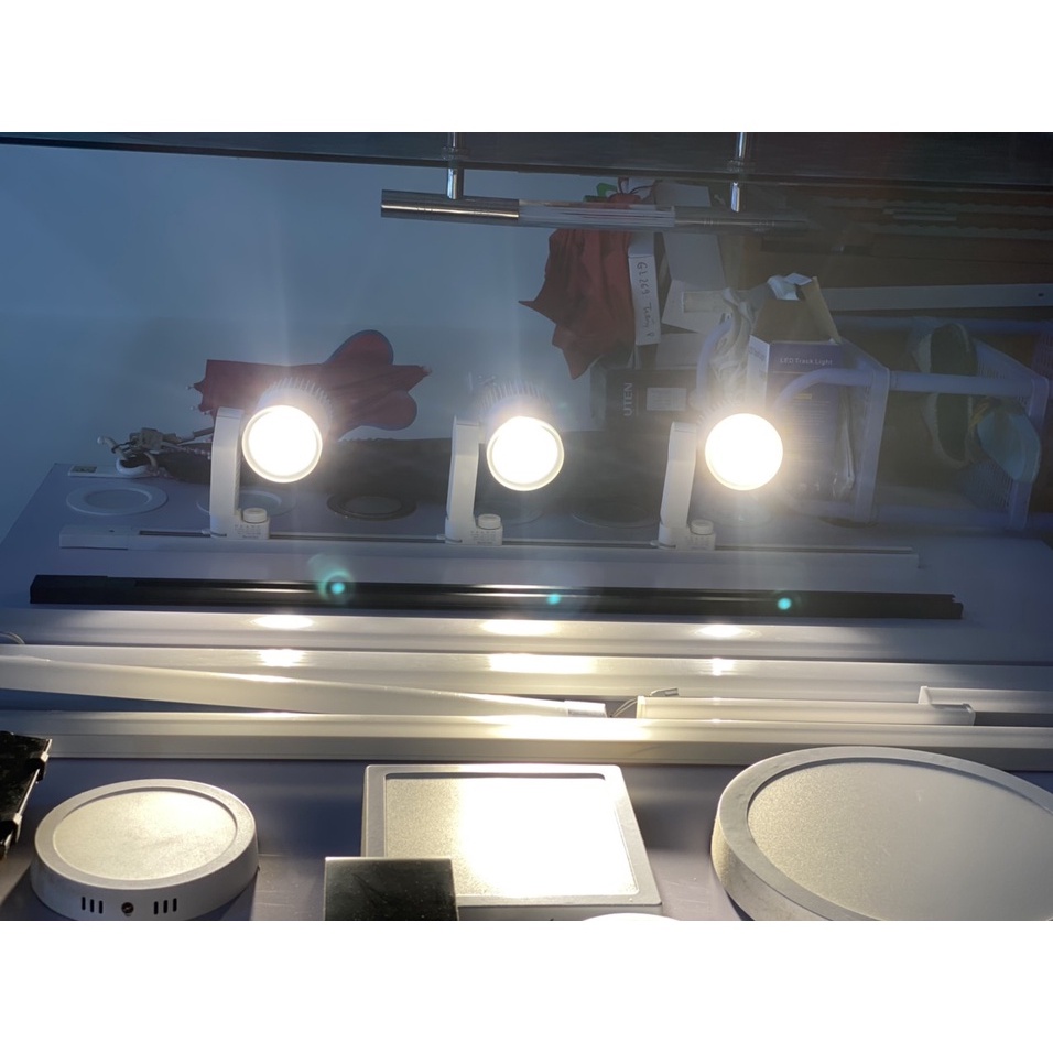 combo 3c Đèn led rọi ray COB Mini cao cấp  20w vỏ đen và trắng (ánh sáng trắng, vàng or trung tính)