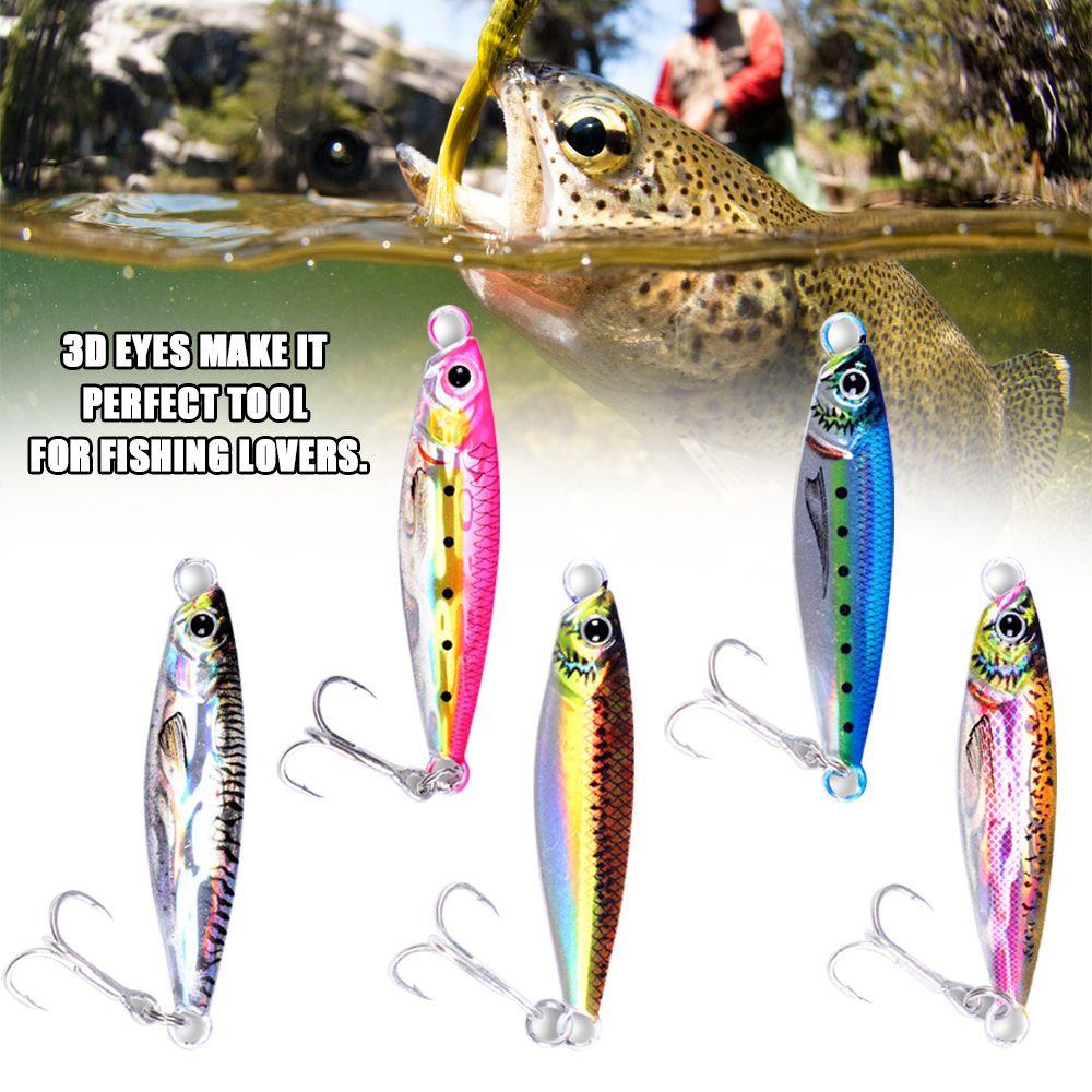 Mồi Câu Cá Giả Bằng Kim Loại Nhiều Màu Sắc