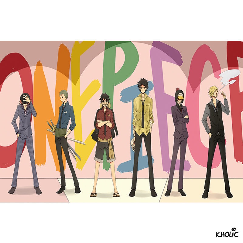 One piece, trò chơi ghép hình bằng gỗ, 300/520/1000 miếng xếp hình anime, đồ chơi
