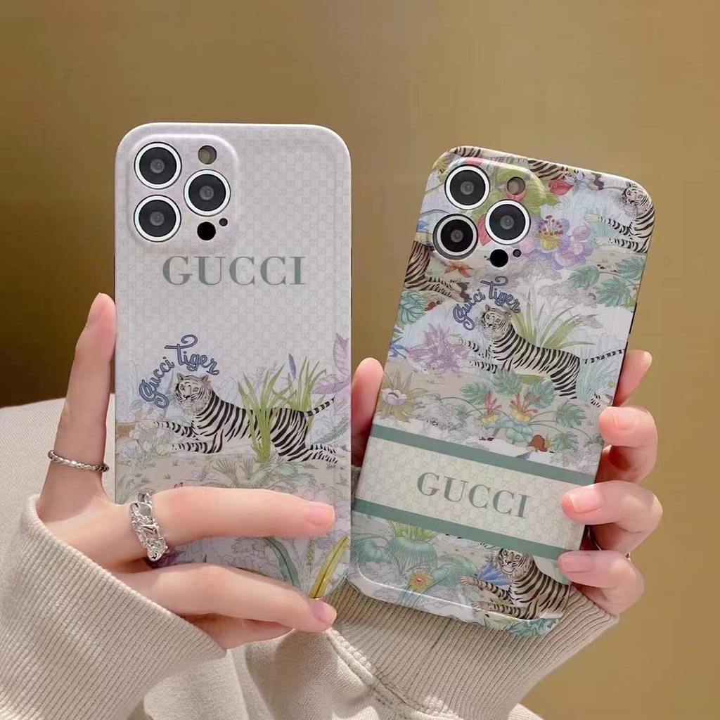 Sang Trọng Ốp Điện Thoại In Logo gucci Và Chú Hổ Cho iphone 15 pro max 14 pro max 13 pro max i13 13pro 12 pro max 11 pro max