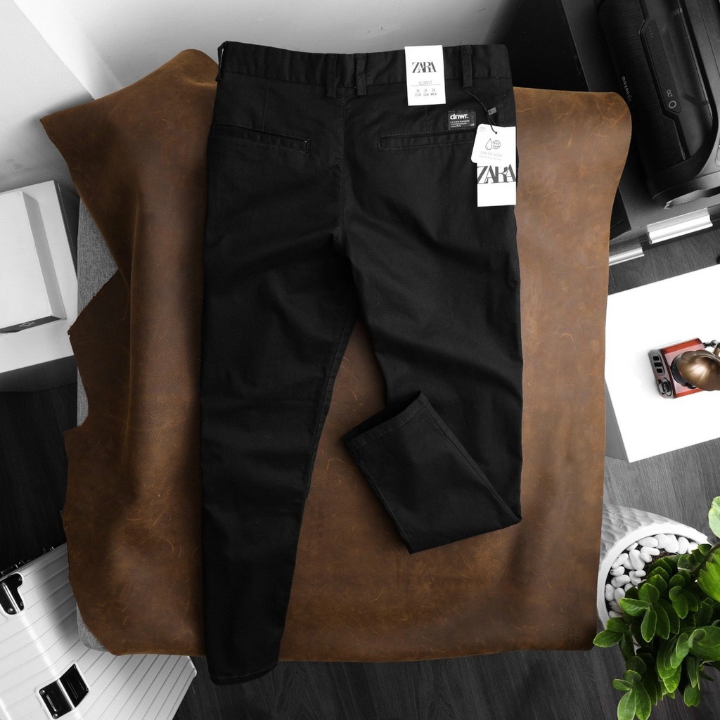 Quần Kaki nam Form Slim Fit Z-ARA - Chất Vải Kaki Cotton cao cấp co giãn Fom dáng trẻ trung năng động