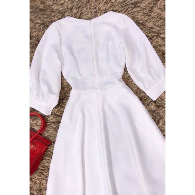 [ xả kho ] MiD Đầm nữ dáng xòe cúc bấm V1209 Mie Design kèm ảnh thật