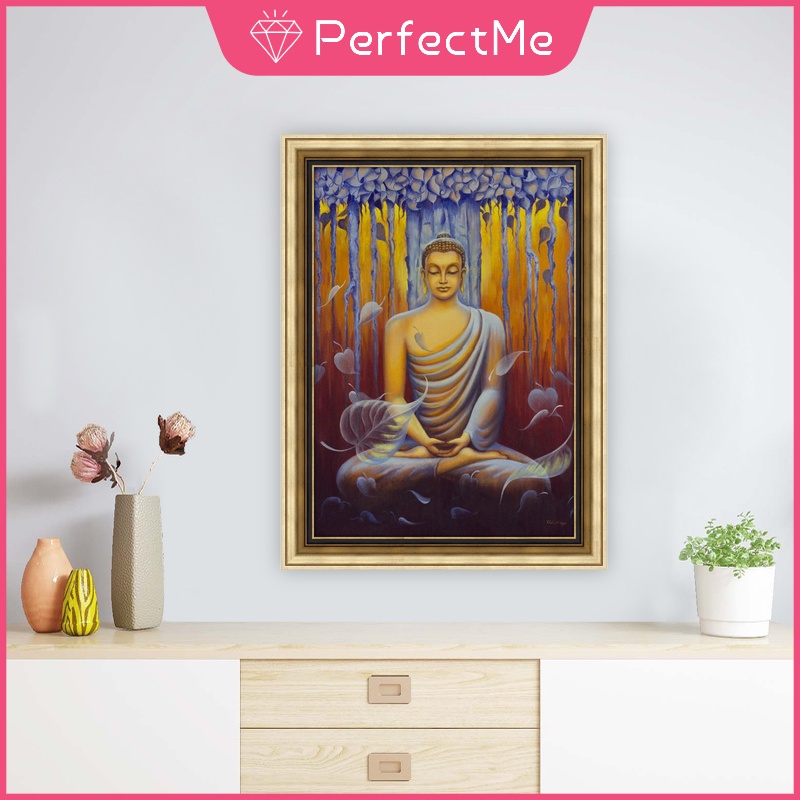 Bộ Tranh Đính Đá 5D Tự Làm 30x40cm Hình Phật Giáo Trang Trí Nhà Cửa