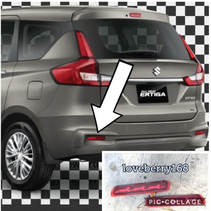 Tấm Phản Quang Zikalea11 Gắn Cản Sau Xe Hơi Suzuki All New Ertiga 18