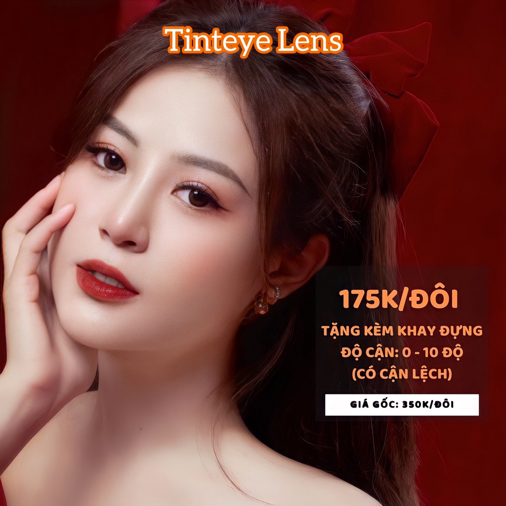 [OFF 50%: 175K/Đôi] BST 4 mẫu kính áp tròng giãn nhẹ Tinteye Lens 0 - 10 độ