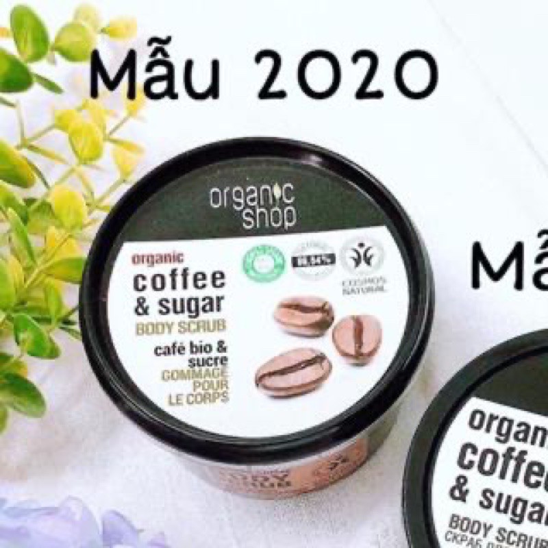 [Mau moi]Tẩy Tế Bào Chết Toàn Thân Organic Shop Organic Coffee & Sugar Body Scrub 250ml