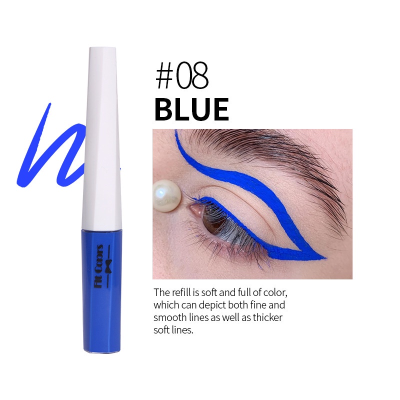 (Hàng Mới Về) Bút Kẻ Mắt Màu Sắc Cầu Vồng Dạng Lỏng Nhanh Khô Chống Thấm Nước | BigBuy360 - bigbuy360.vn