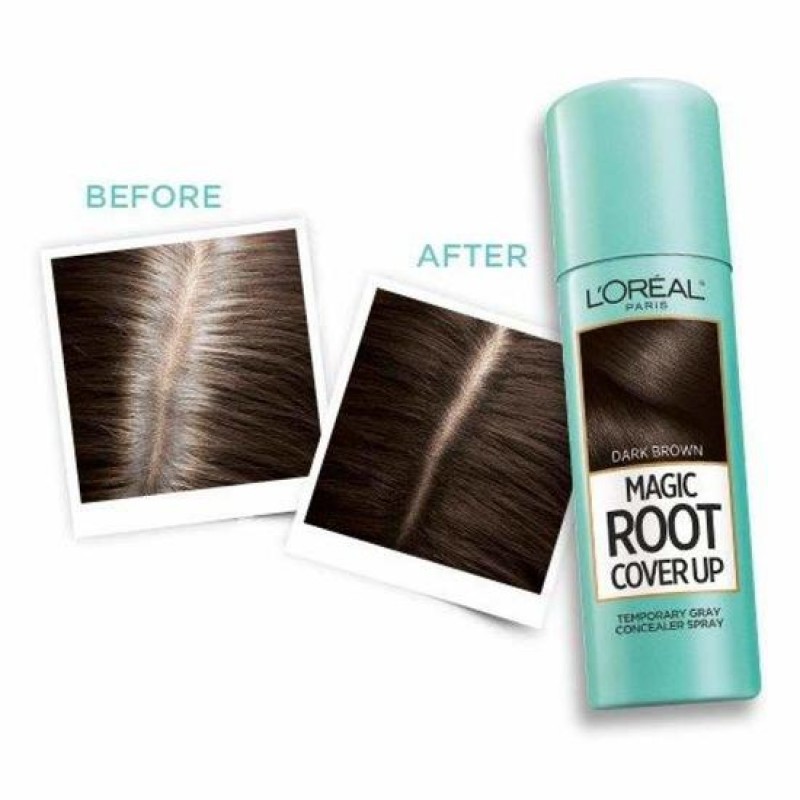 Xịt phủ che tóc bạc L'Oreal Paris Magic Root Cover Up Gray 57g - Che phủ hoàn hảo chân tóc bạc - Hàng Mỹ