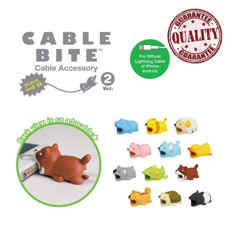 Nút bảo vệ đầu cáp sạc hình thú vật độc đáo